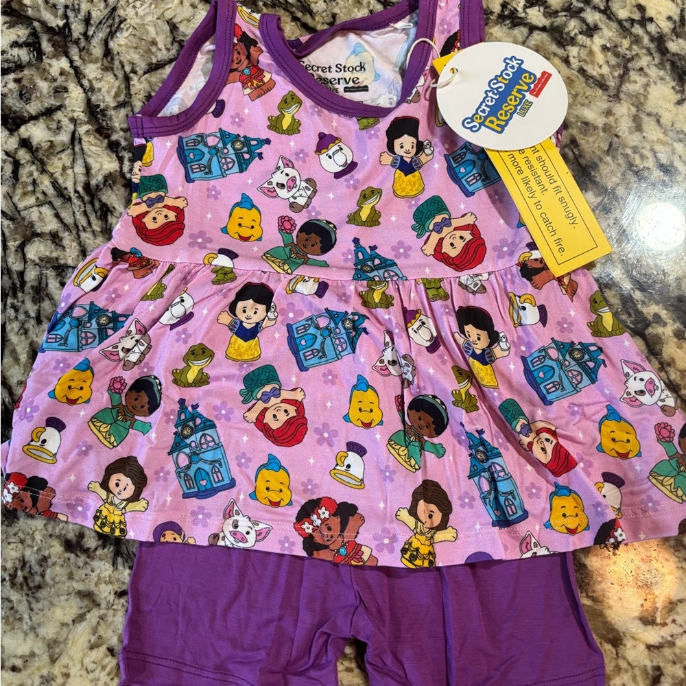 18-24 month Little People Princess bamboo outfit
